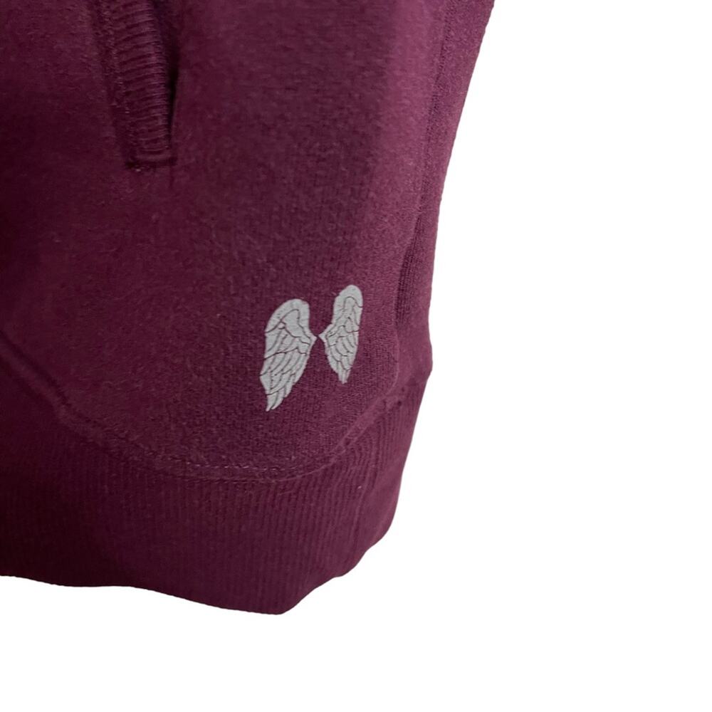 Victoria’s Secret VSX Angel Burgundy Cowl Neck Pullover Sweatshirt - Picture 6 of 8